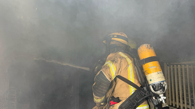 حريق بقاعة افراح في كفر قاسم